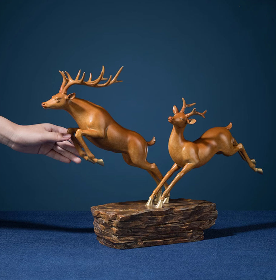 Final payment【Deluxe Edition IG】Auspicious Deer brass Home crafts