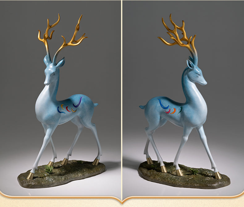 Final payment【Deluxe Ahso】Brass Deer God Home crafts