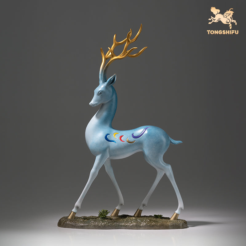 Final payment【Deluxe Ahso】Brass Deer God Home crafts